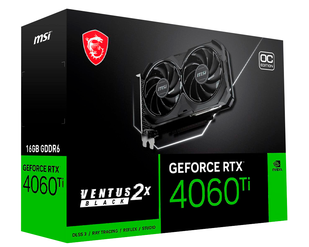 MSI Ventus GeForce RTX 4060 Ti 16GB GDDR6