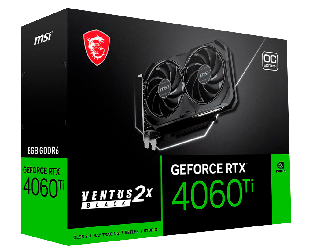 MSI Ventus GeForce RTX 4060 Ti 8GB GDDR6