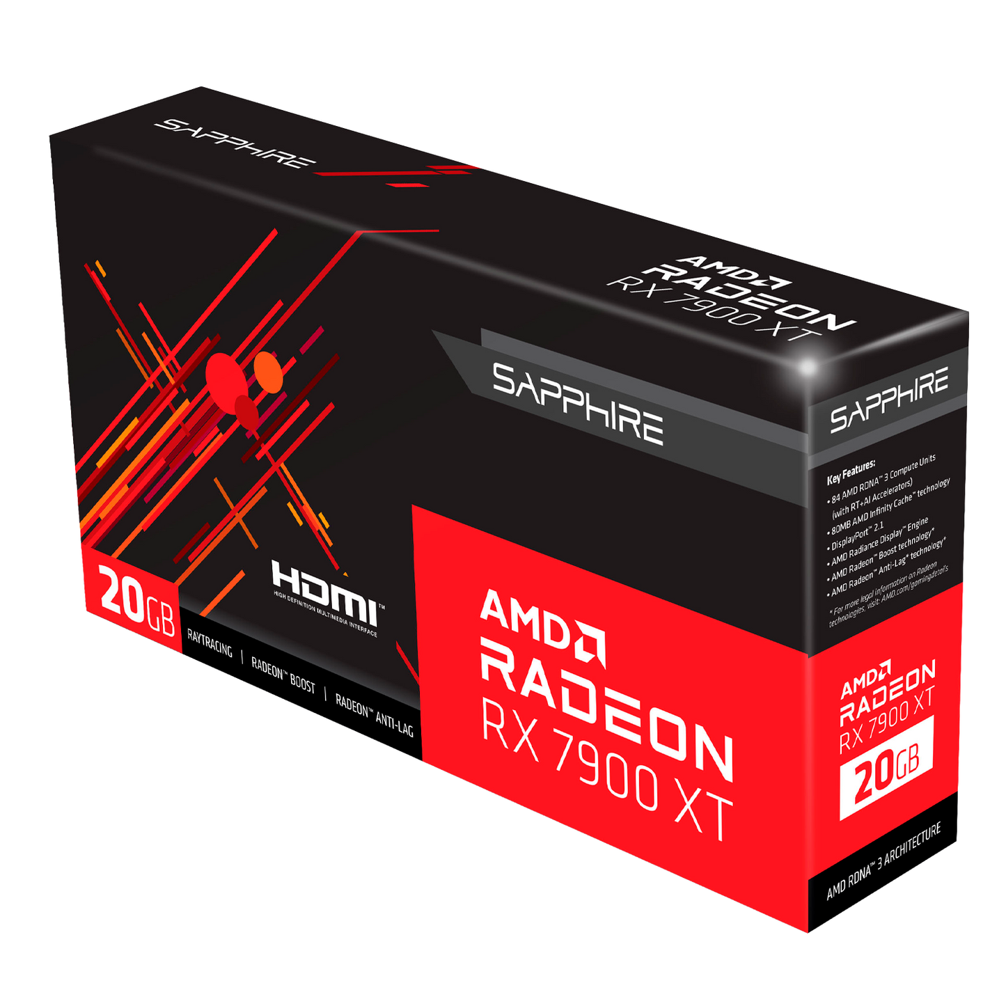 SAPPHIRE Radeon RX 7900 XT 20GB GDDR6