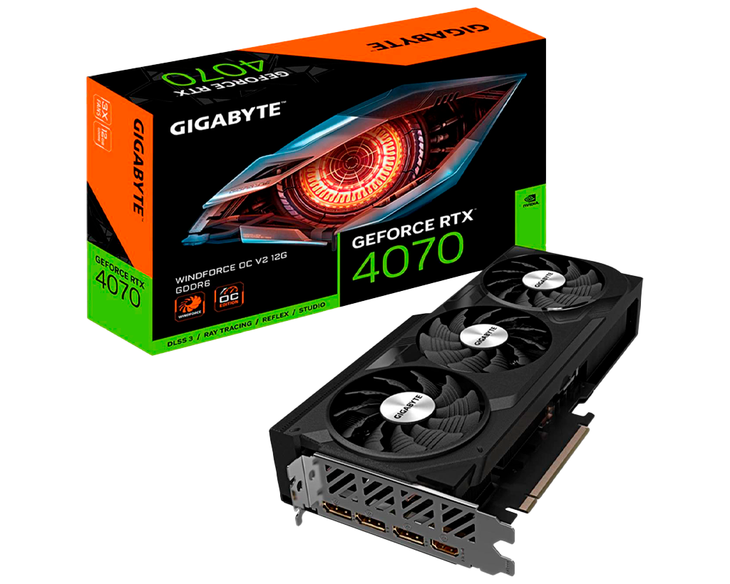 GIGABYTE GeForce RTX 4070 WINDFORCE OC V2 12GB GDDR6