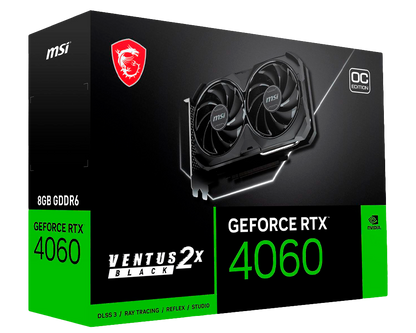 MSI Ventus GeForce RTX 4060 8GB GDDR6