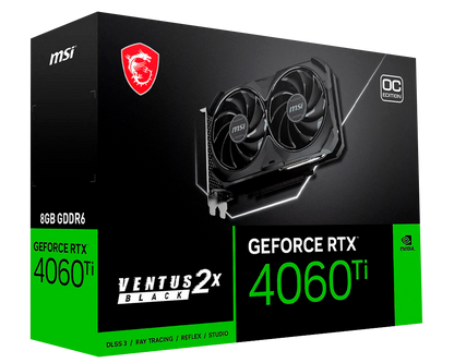 MSI Ventus GeForce RTX 4060 Ti 8GB GDDR6