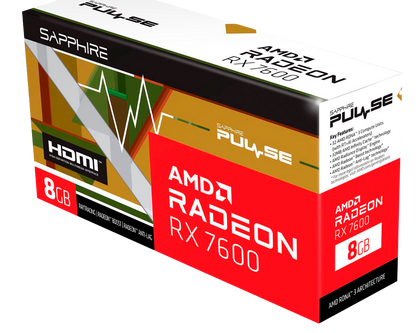 SAPPHIRE PULSE Radeon RX 7600 8GB GDDR6